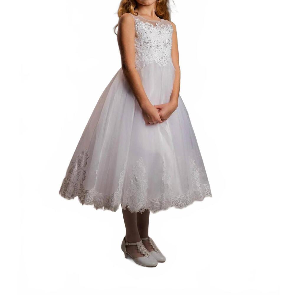 NEW KID'S DREAM girl's st. jane dress in white